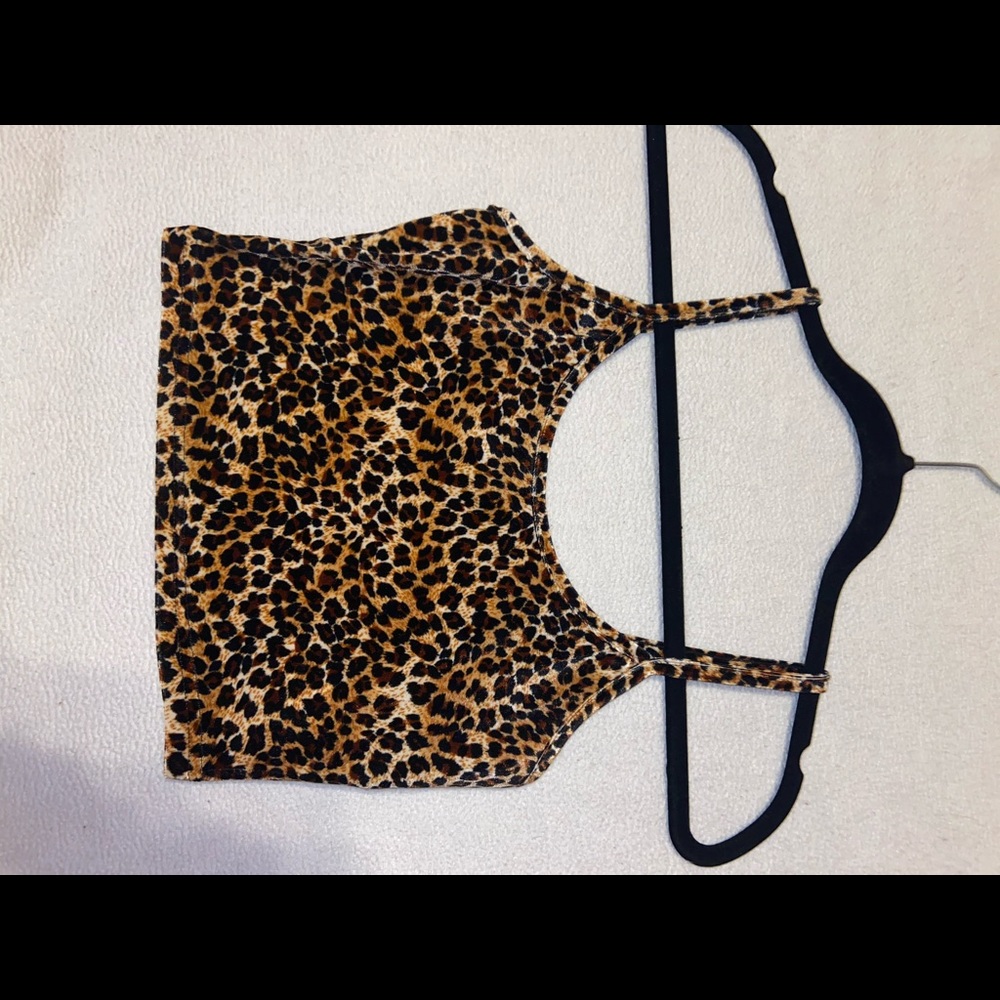 Cheetah print crop top
